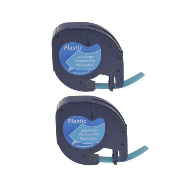 Cinta Plástica 2pk Para Dymo Letra Tag Plus Lt100h Lt91335 1 0