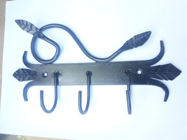 Llavero De Pared .porta Llave En Hierro Forjado 0