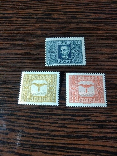 Estampillas De Austria 1922 (3) 0