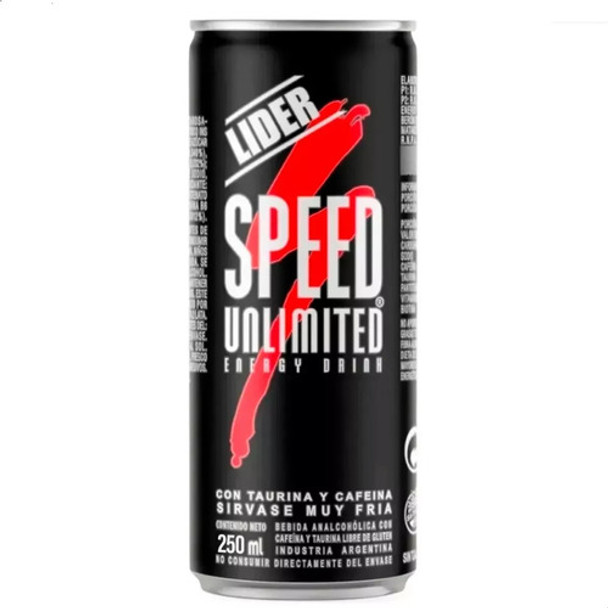 Speed Energizante Unlimited Lata 250ml - Pack X4 Unidades 0 Speed Energizante Unlimited Lata 250ml - Pack X4 Unidades 0