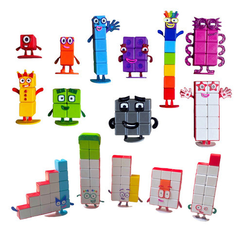 Numberblocks Personajes 1 A 15 Juego Cubos Encastrables 0