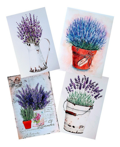 Láminas Decoupage Laura Craft Set Lavandas 0