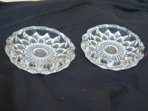 Ceniceros De Cristal 2 Diametro 12cm  (87) 0