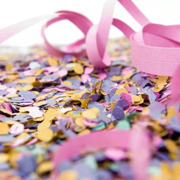 1 Pacote Confetes Redondo Papel Festa Carnaval Colorido 80g 0