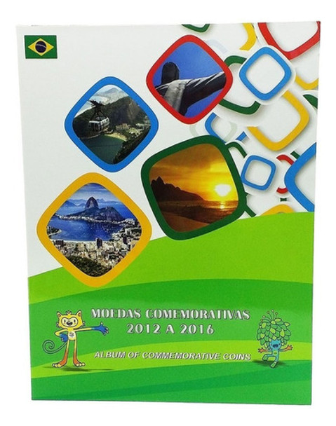 Álbum Moedas Olimpíadas Rio2016 Vazio P/ 17 Moedas 0