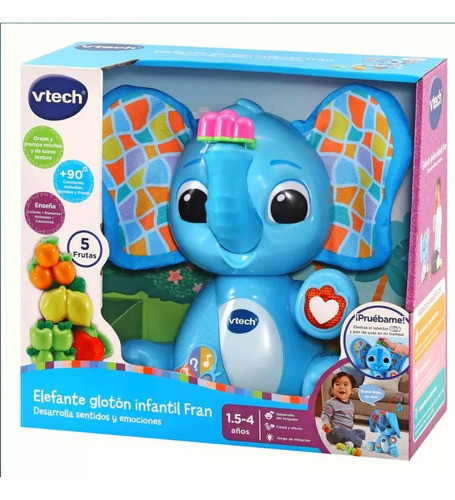 Elefante Fran Gloton Interactivo Luces Y Movimientos Vtech 0