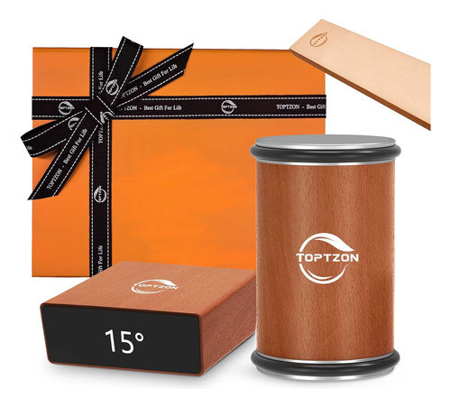 Afilador De Cuchillo De Diamante Marrón Con Soporte Magnétic 0