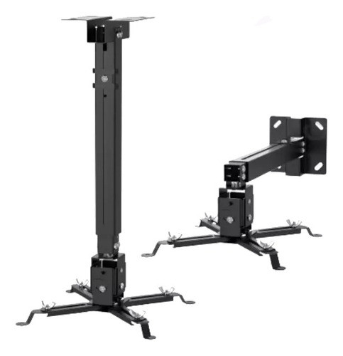 Suporte Projetor Universal Regulável Teto E Parede Preto 0