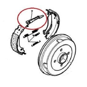 Regulador Freio Traseiro Renault Kangoo Ld Esquerdo 0