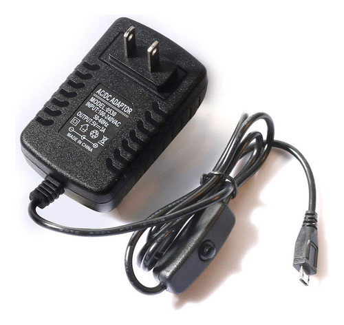 Devmo - Cargador De Pared Para Raspberry Pi 3 3b (5 V, 3 A, 0