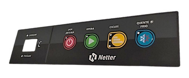Etiqueta Painel Netter - Teclado Tactil 4 Botões - Vnd 0