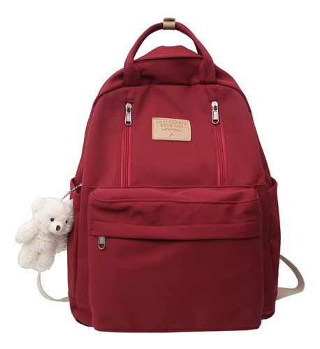 Mochila Parea Escuela Kawaii Cherse Rojo 0