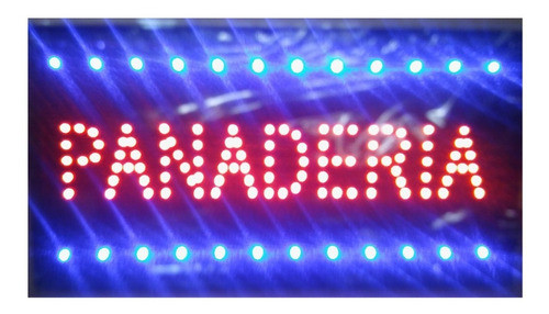 Cartel Led Panaderia Abierto Y 40 + O La Q`quieras Nacional 0