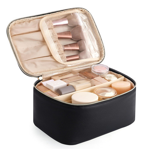 Neceser Bolso Porta Cosmeticos Estuche Organizador Negro L 0