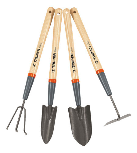 Juego Kit 4 Herramientas Para Jardinería 15'' Truper 15040 0