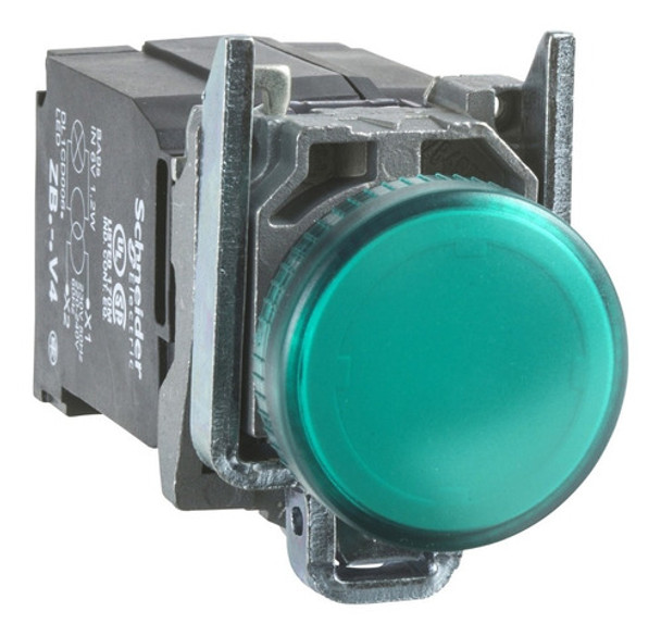 Ojo De Buey Luz Piloto Verde Led 220v 22mm Schneider Xb4bvm3 0