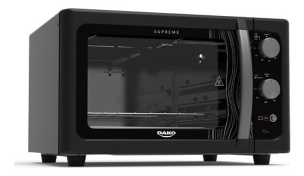 Forno De Bancada Elétrico Supreme Preto 44l Dako 127v 0 Forno De Bancada Elétrico Supreme Preto 44l Dako 127v 0