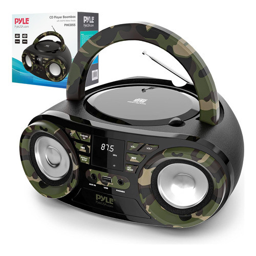 Alto-falante Bluetooth Boombox Pyle - Leitor De Cd Portátil 0