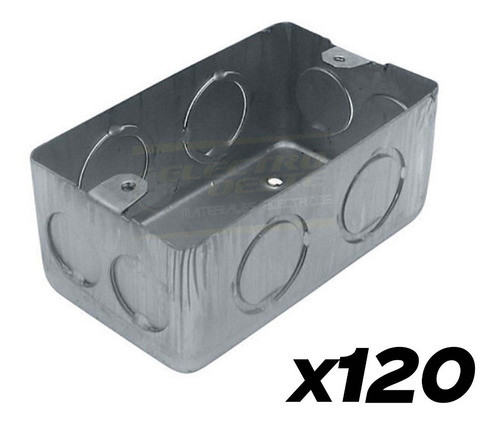 Caja Rectangular Metal Normalizada 9 De Julio X120u. 0