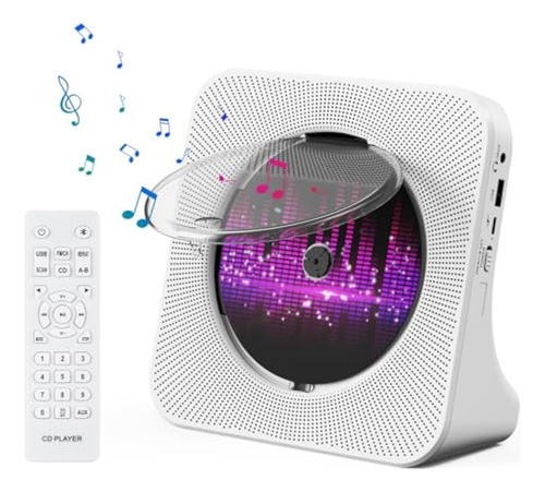 Qoosea Reproductor De Cd Para El Hogar Con Doble 0