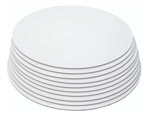 30 Circulos Fibroplus Blanco Diametro 24 Cm Espesor 3mm 0