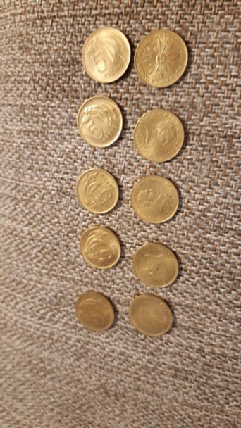 Moneda De 5 Pesos Uruguayo 1968 0