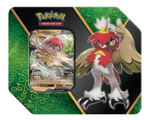 Lata Pokémon Cards Deciduete - Copag 0