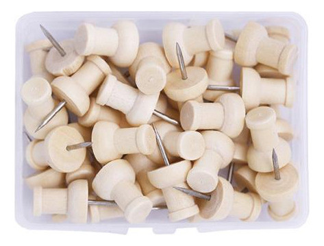 Alfinetes De Madeira 4 Pcs 0