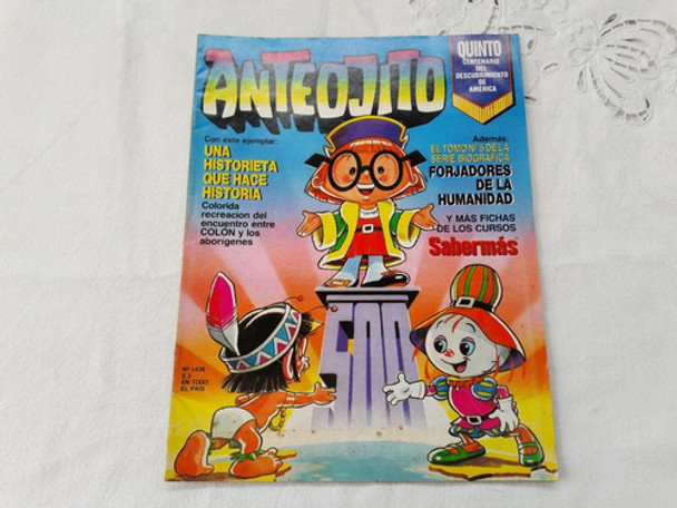 Revista Anteojito N° 1438 Año 1992 Historieta Colon Aborigen 0