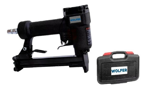 Engrampadora Neumatica Tapicera 6-16mm Wolfer Con Maletín 0