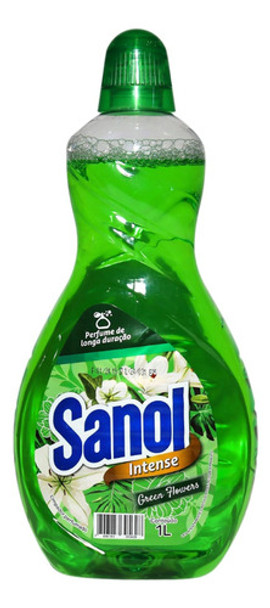 Limpador Perfumado Multiuso Intense Green Flowers 1l Sanol 0