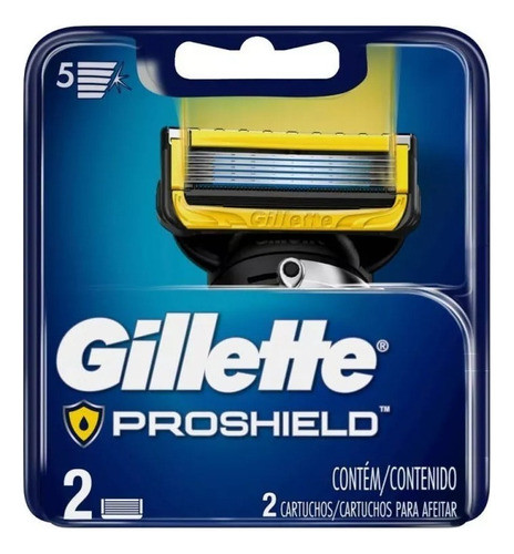 Repuesto Proshield Cartuchos De Afeitar Gillette X 2 U 0