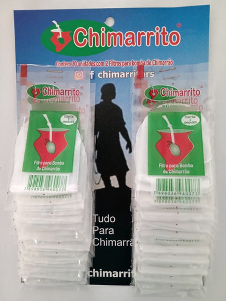 10 Cartela De Filtro Para Bomba De Chimarrão 400 Unidades 0