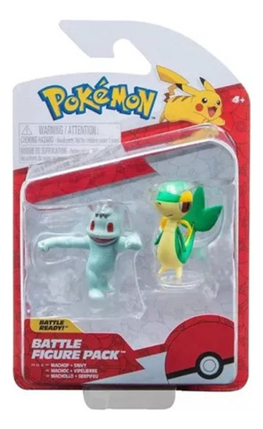 Pokemon 95007 Battle Figure Pack Machop Y Snivy Coleccion 0