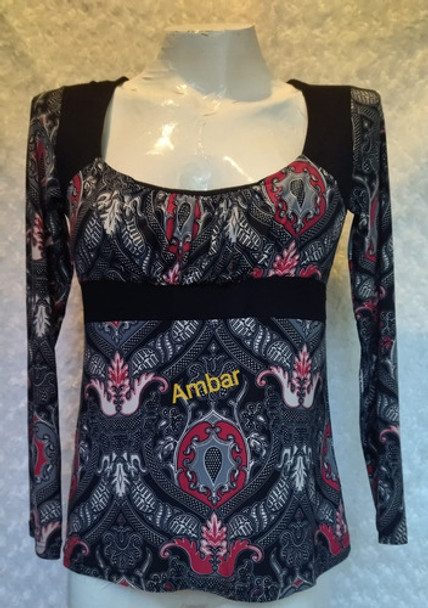 Blusa N M D Corte Princesa, Mangas Largas, Escote Redondo 0