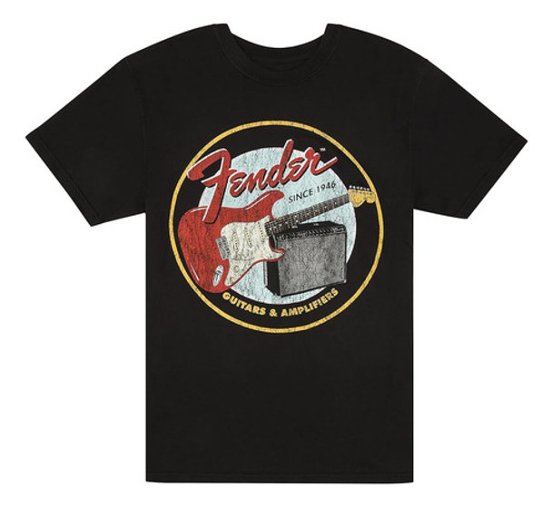 Fender 1946 Guitarras Y Amplificadores Camiseta, M 0