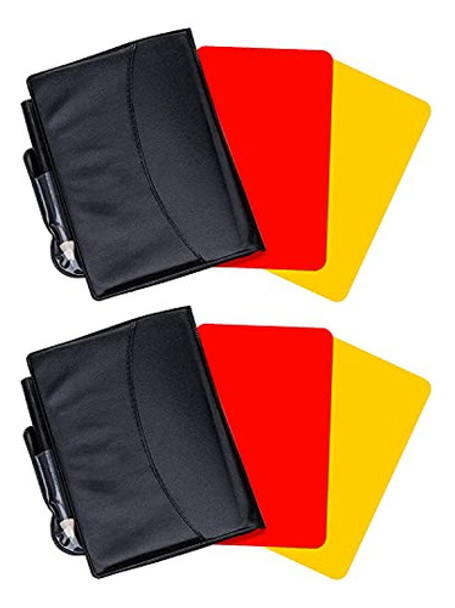 Cartões De Árbitro De Futebol Friencity, Vermelho E Amarelo 0