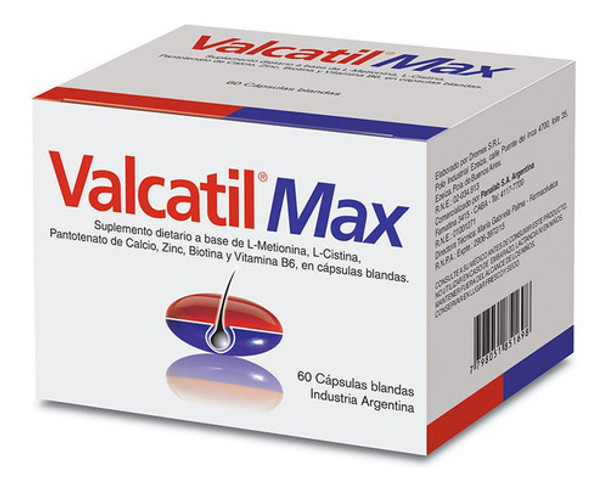 Suplemento Dietario Valcatil Max X 60 Un 0