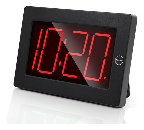 Timegyro Reloj De Pared Digital A Pilas Con Pantalla Led, Re 0
