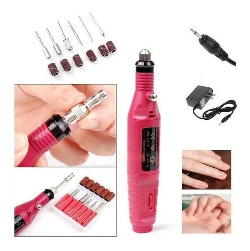 Torno Eléctrico Profesional Manicura Uñas + Kit De Fresas 0