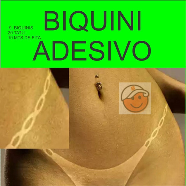 Biquini Adesivo Bronzeamento Natural + Tatu Solar + Fita 0 Biquini Adesivo Bronzeamento Natural + Tatu Solar + Fita 0