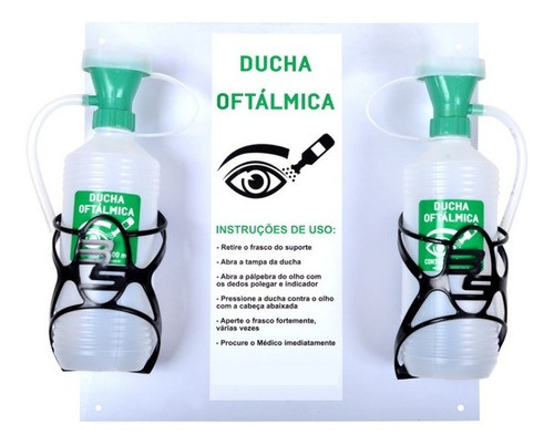 Lava Olho De Emergência Portátil 500 Ml Kit 2 Unidades 0
