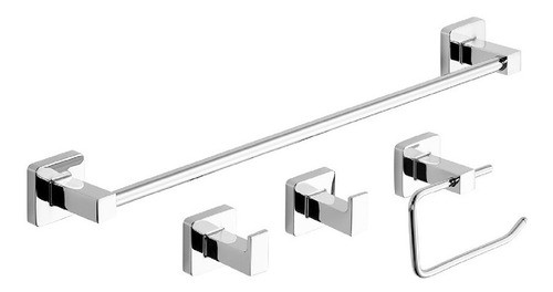 Set Accesorios Baño 4 Piezas Piazza Cube 0