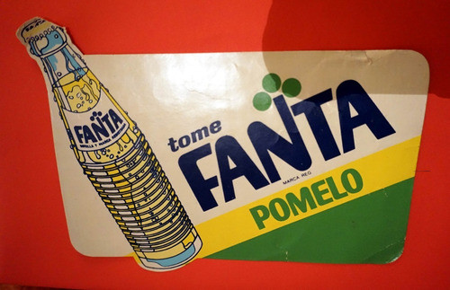 Antiguo Calco De Publicidad Fanta Pomelo 0