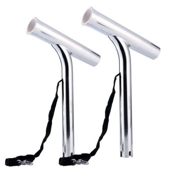 2pcs Pulido Acero Inoxidable Soporte Barra Elegante Soporte- 0