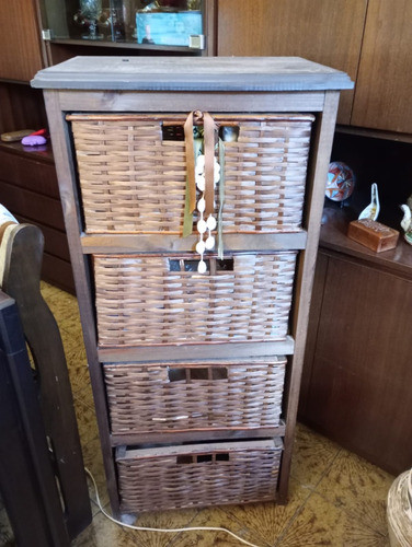 2 Canasteros De Mimbre 0