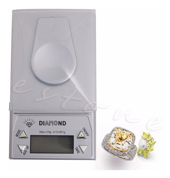 Mini Balança 20g 0,001g / Precisão / Brilhante/diamante 0 Mini Balança 20g 0,001g / Precisão / Brilhante/diamante 0