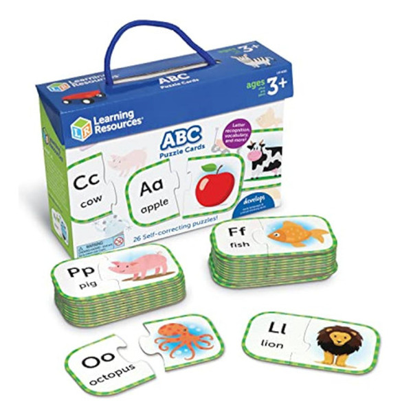 Learning Resources Tarjetas De Rompecabezas Abc, 0