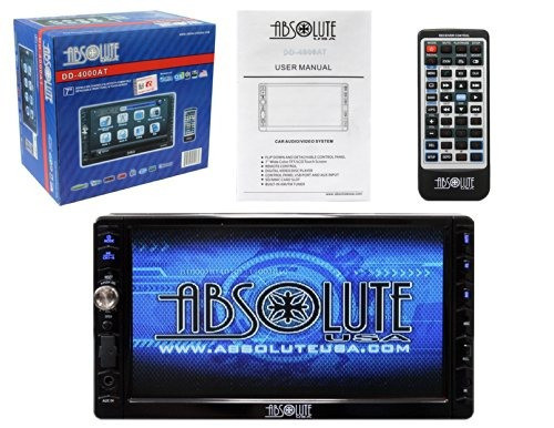 Absolute Usa Dd 4000at 7 Inch Double Din Multimedia Dvd 0