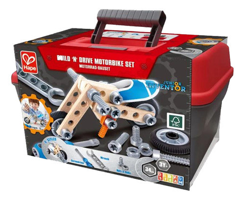 Hape Set Para Construir Una Moto Junior Inventor Pr. 0